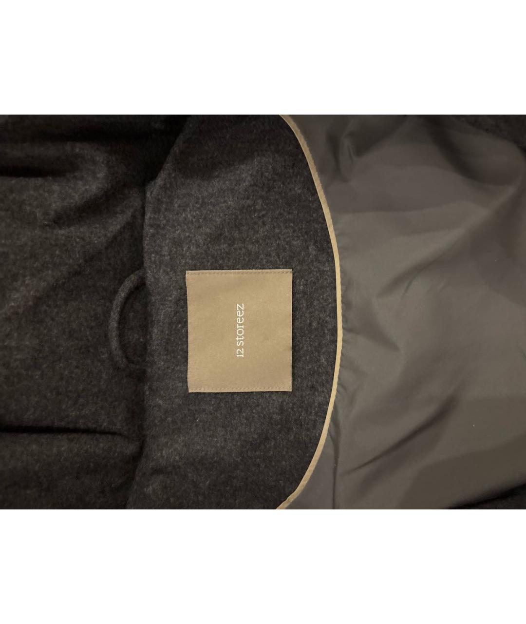 12 STOREEZ Серый шерстяной пуховик, фото 3