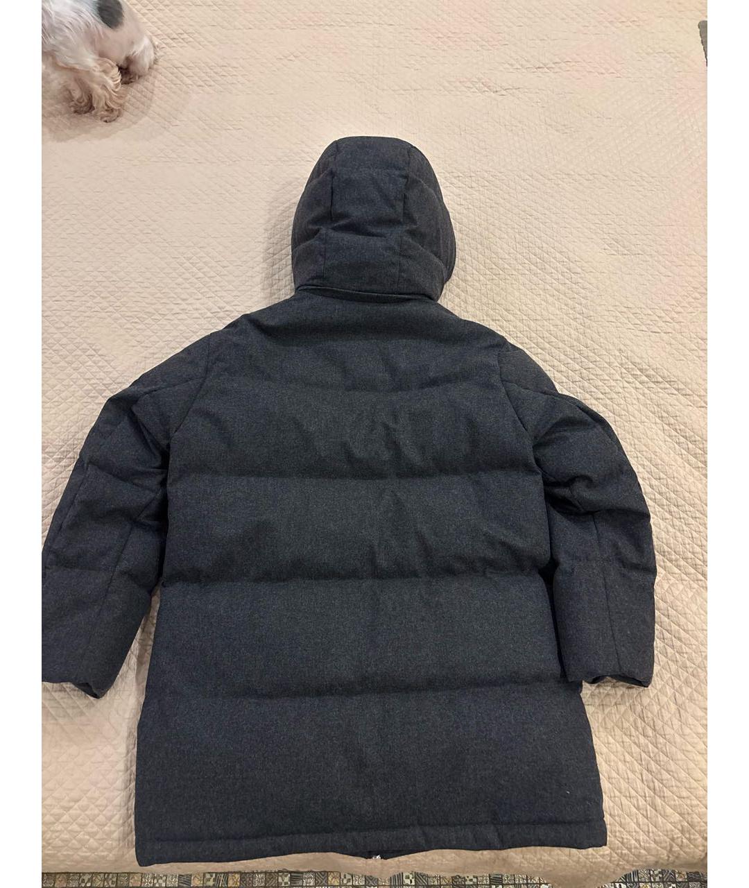 12 STOREEZ Серый шерстяной пуховик, фото 2