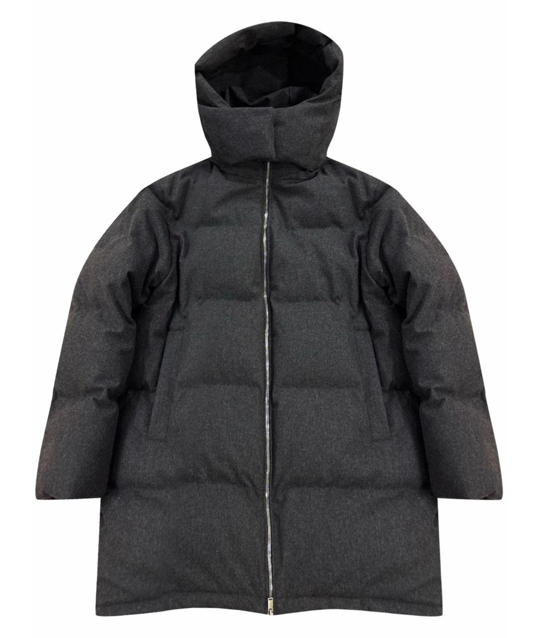 12 STOREEZ Серый шерстяной пуховик, фото 1