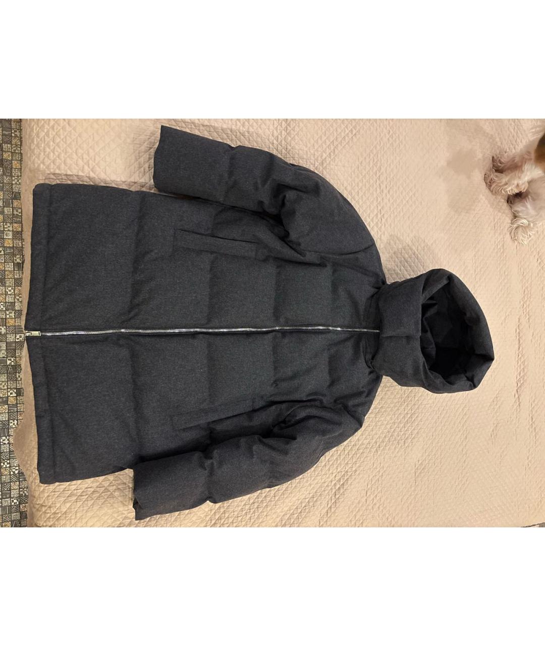 12 STOREEZ Серый шерстяной пуховик, фото 5