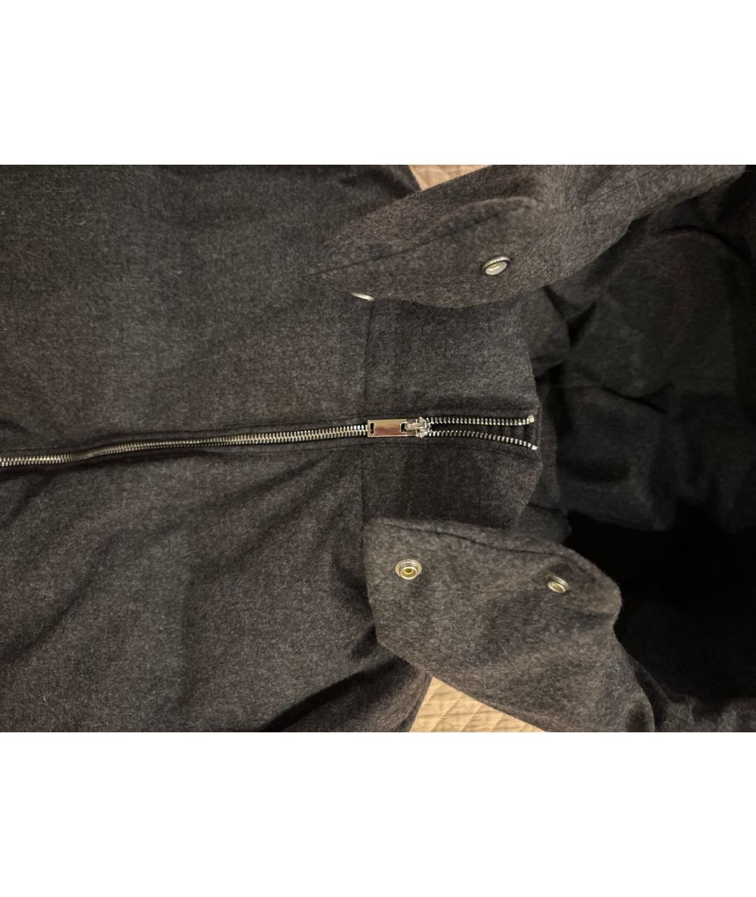 12 STOREEZ Серый шерстяной пуховик, фото 4