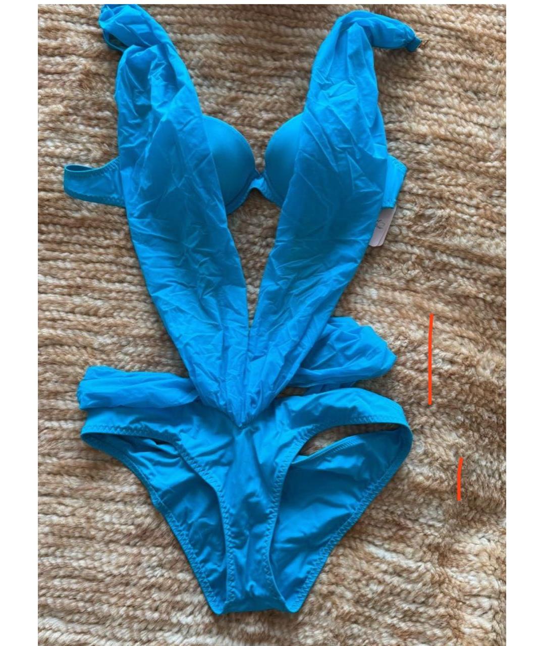 AGENT PROVOCATEUR Бирюзовый хлопко-эластановый купальник, фото 5