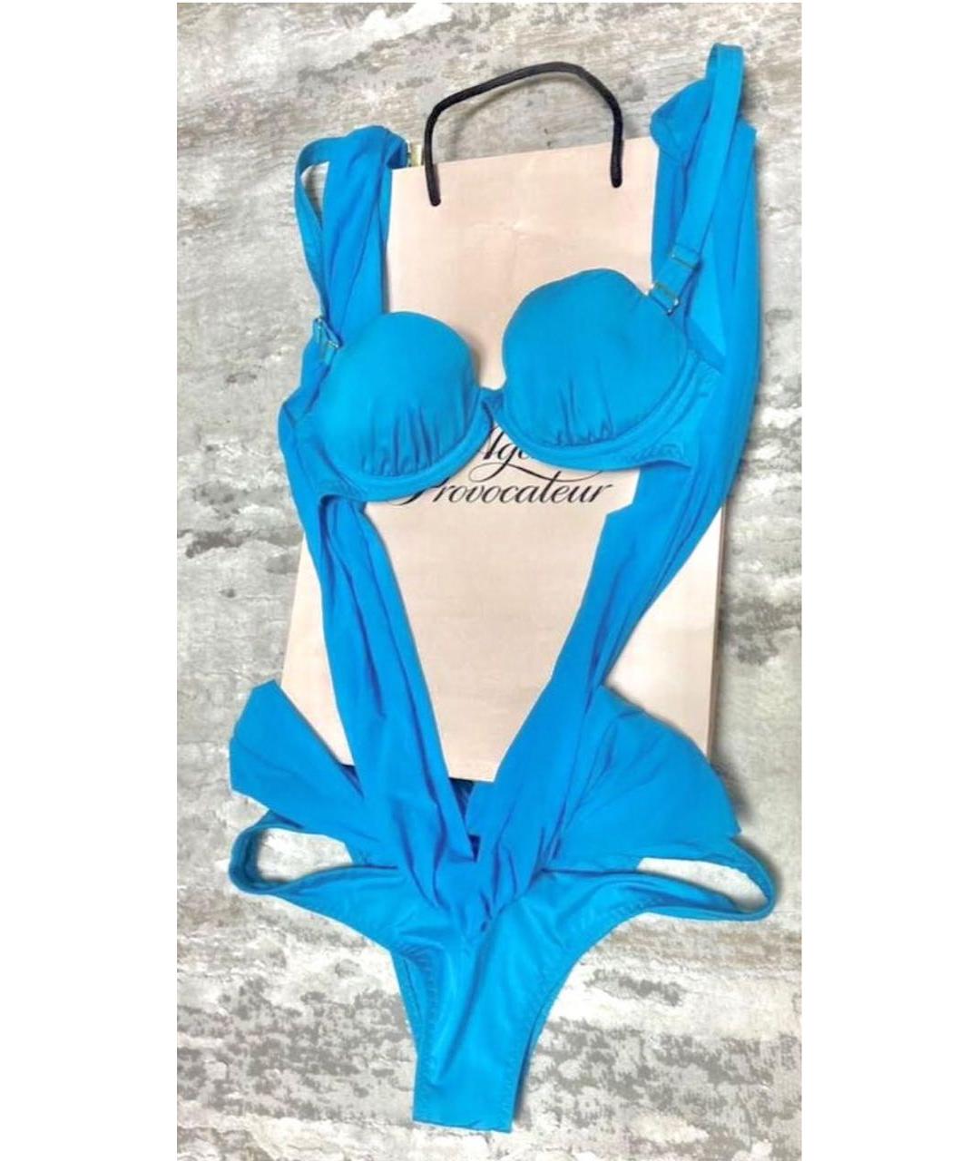 AGENT PROVOCATEUR Бирюзовый хлопко-эластановый купальник, фото 2