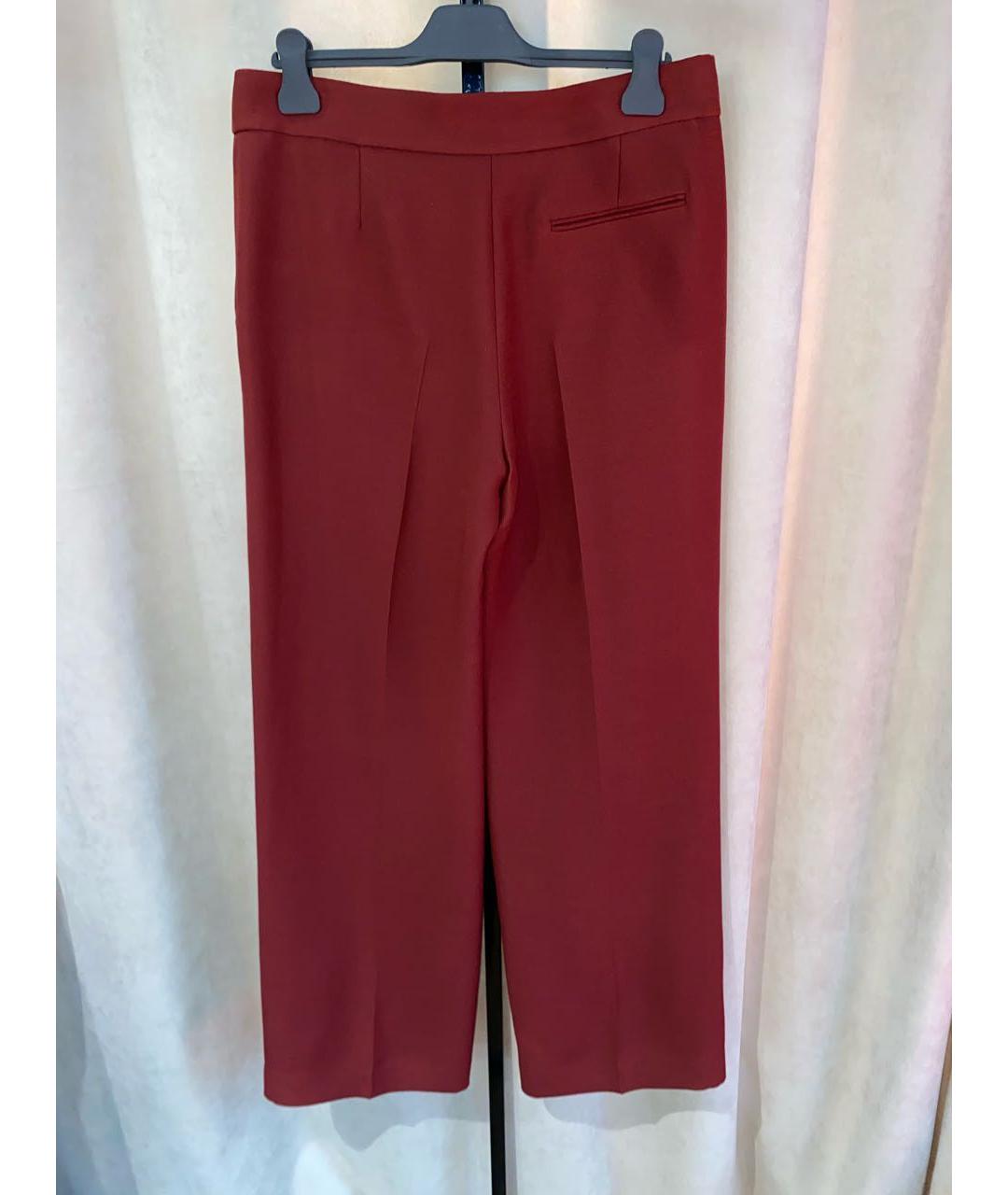 CHRISTIAN DIOR Голубые шерстяные брюки широкие, фото 2