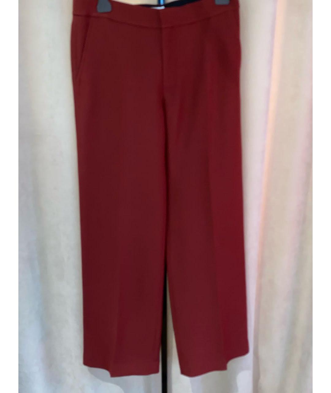 CHRISTIAN DIOR Голубые шерстяные брюки широкие, фото 6