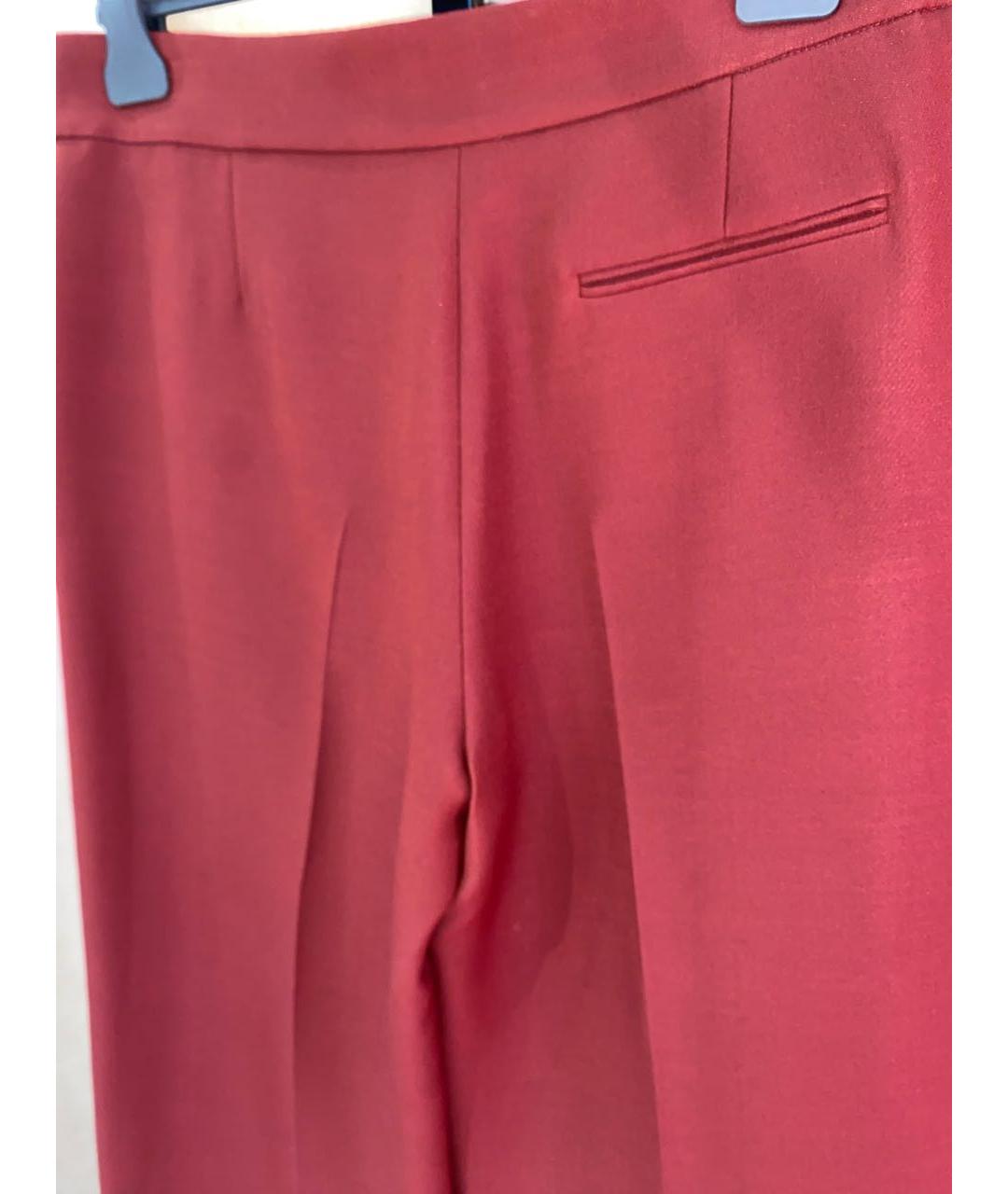 CHRISTIAN DIOR Голубые шерстяные брюки широкие, фото 4