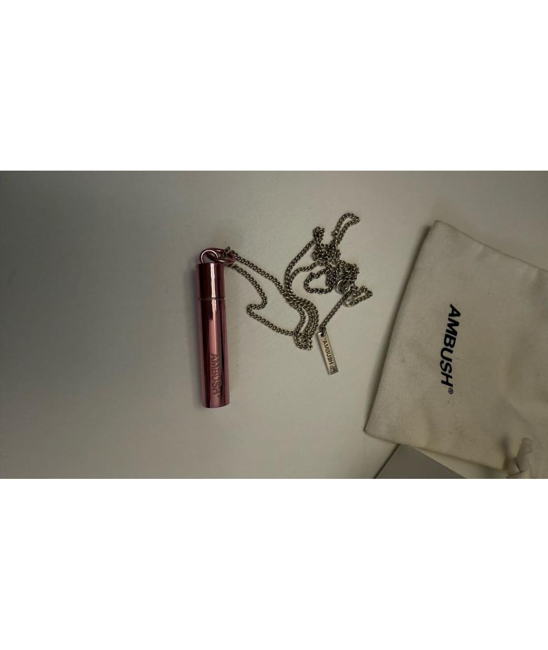 AMBUSH Розовый серебряный кулон, фото 6