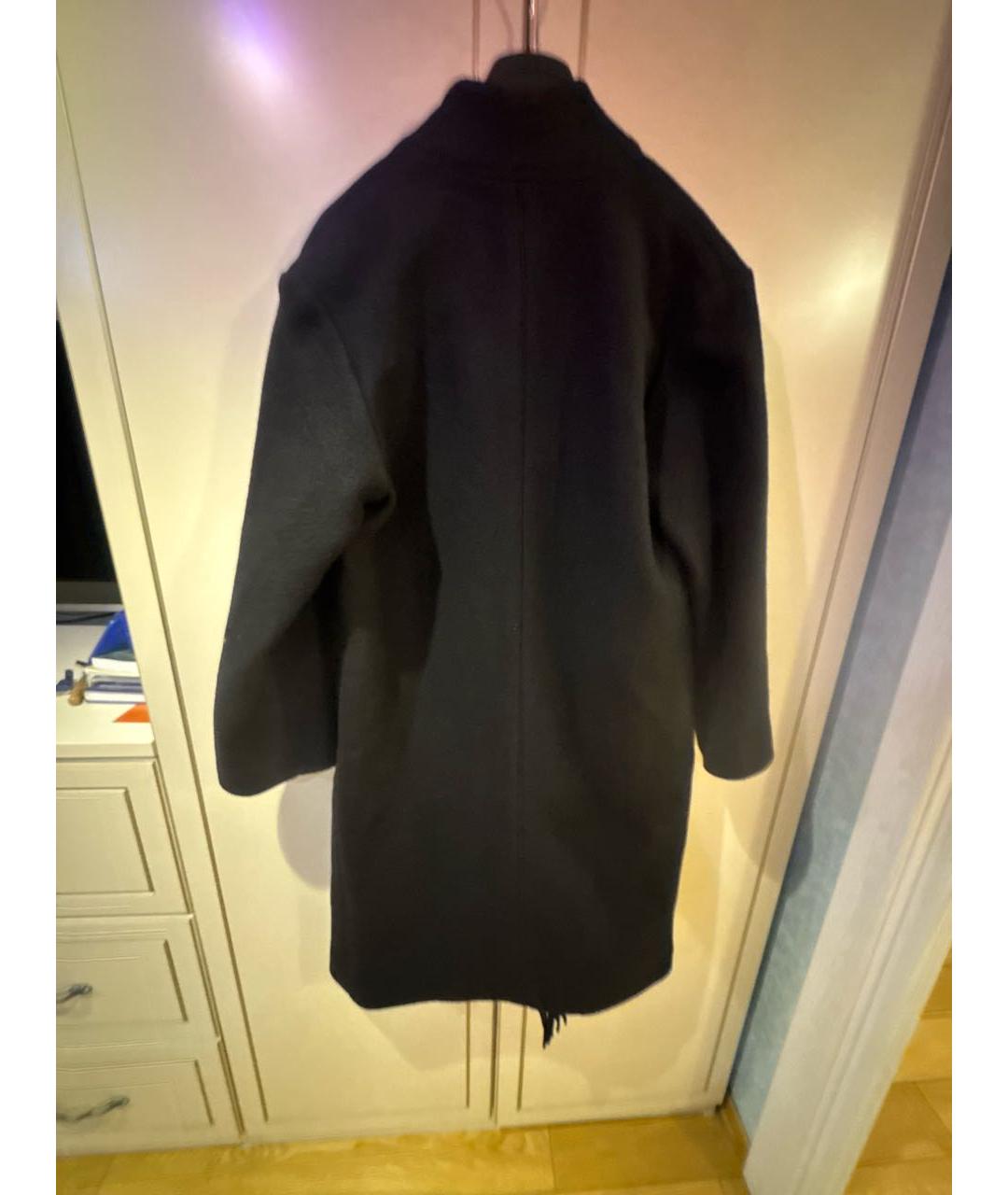IRO Черное шерстяное пальто, фото 2