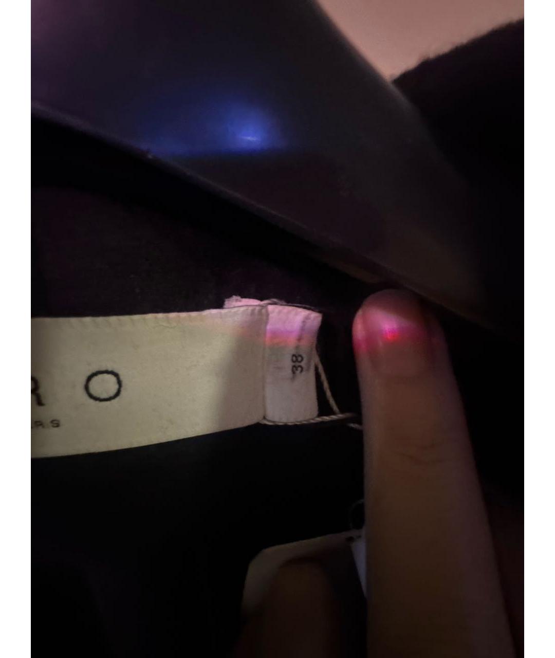 IRO Черное шерстяное пальто, фото 7