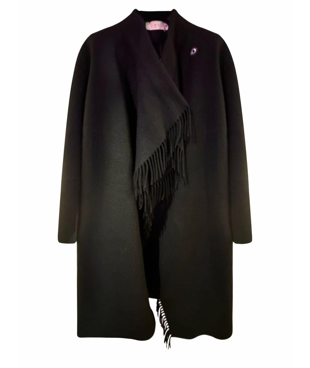 IRO Черное шерстяное пальто, фото 1