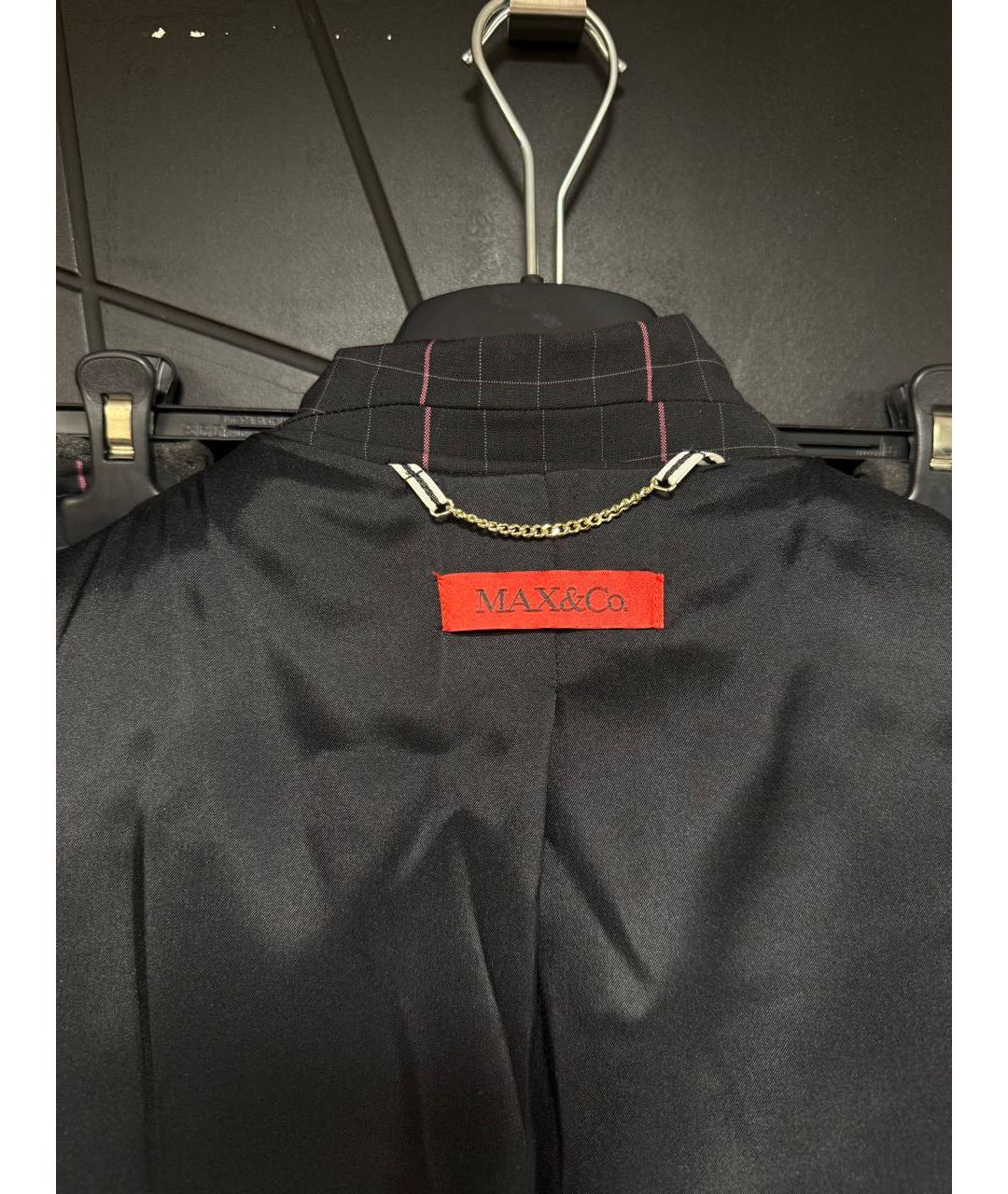 MAX&CO Черный ацетатный костюм с брюками, фото 3