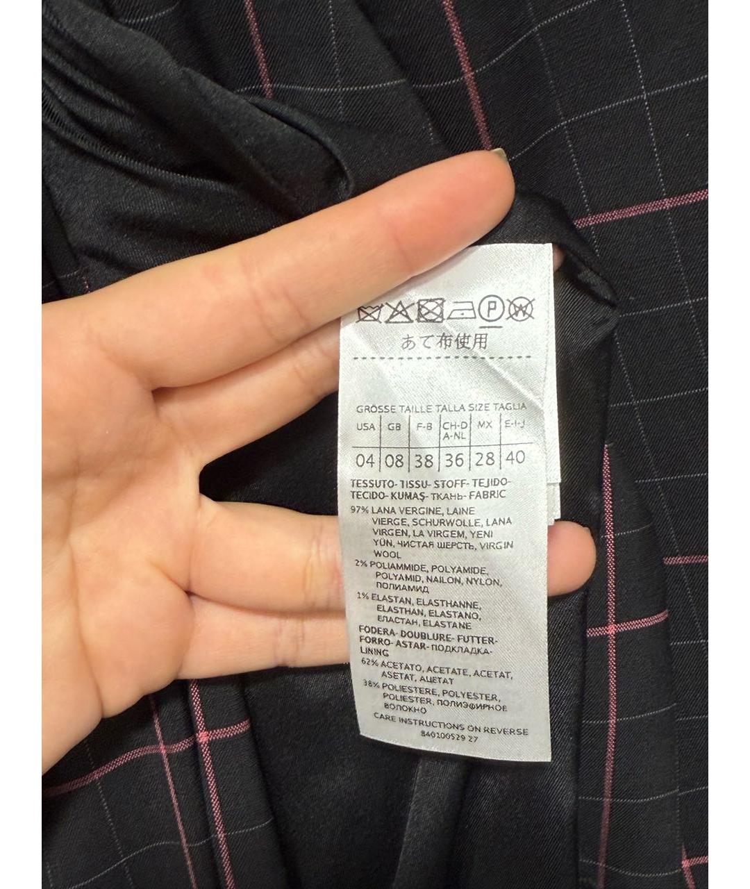 MAX&CO Черный ацетатный костюм с брюками, фото 5
