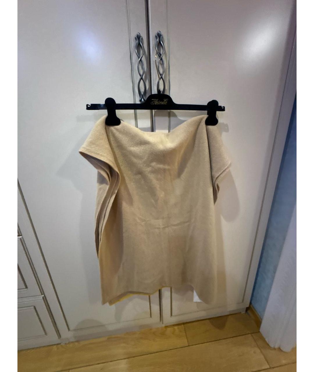 INUIKII Бежевый шерстяной шарф, фото 4