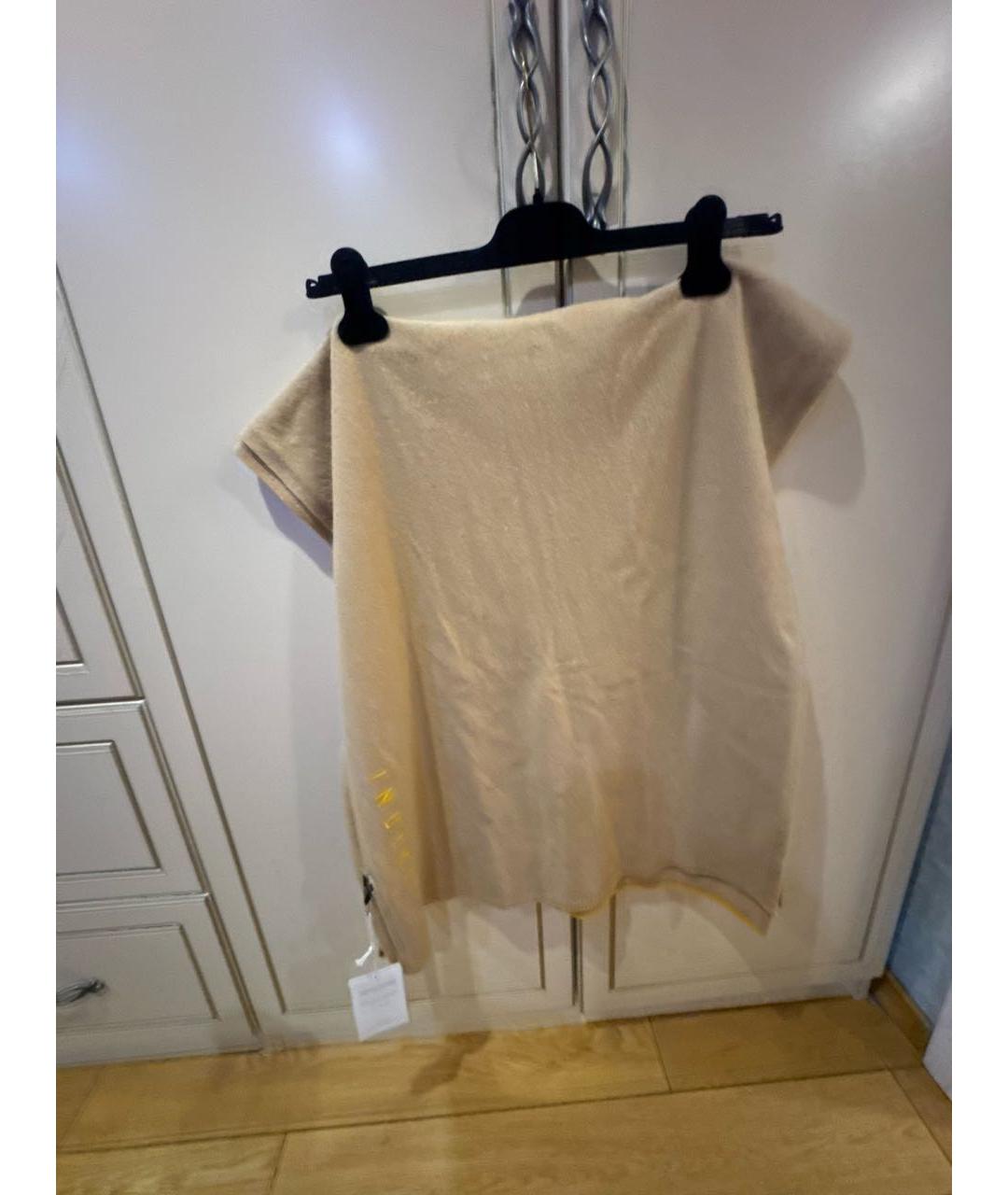 INUIKII Бежевый шерстяной шарф, фото 5