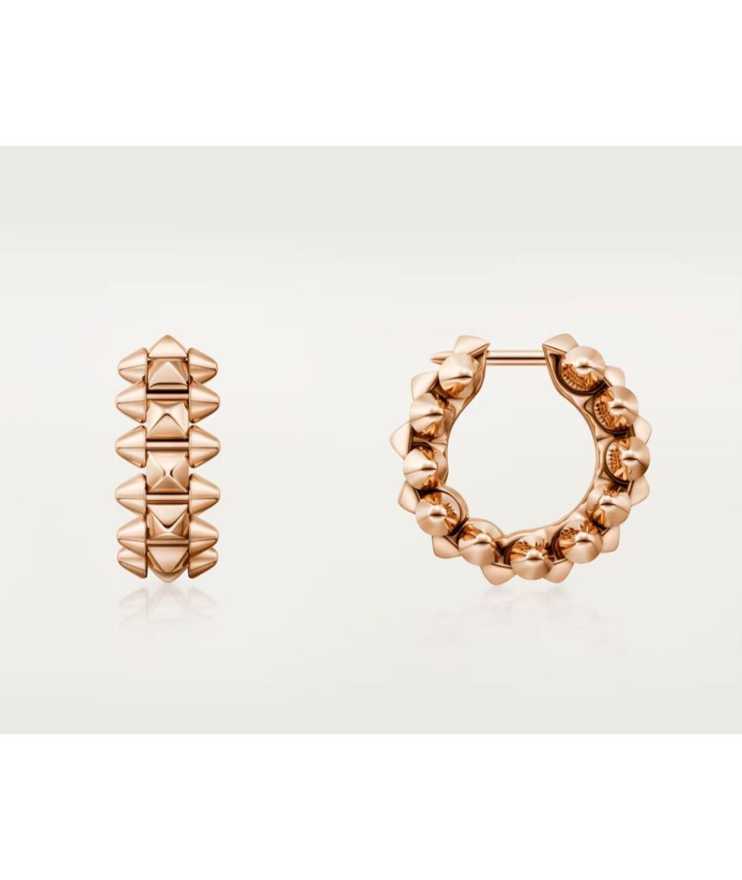 CARTIER Золотые серьги из розового золота, фото 4