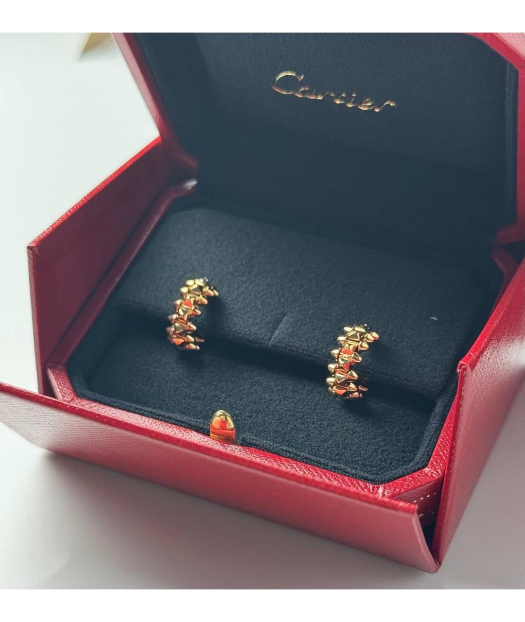 CARTIER Золотые серьги из розового золота, фото 3