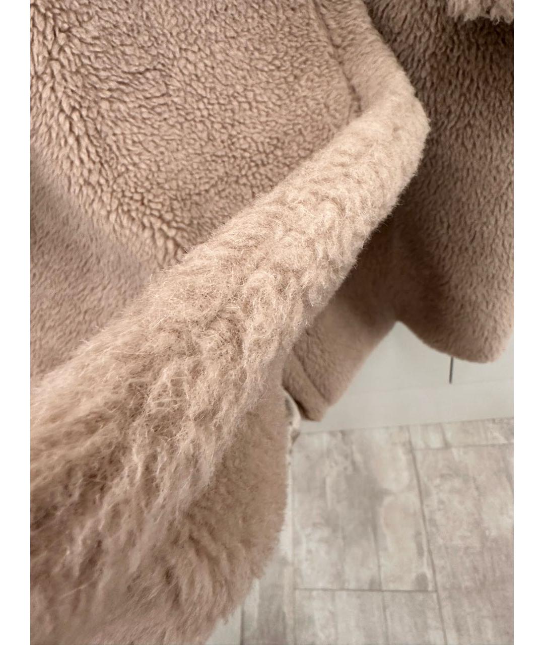 MAX MARA Бежевая шерстяная шуба, фото 6