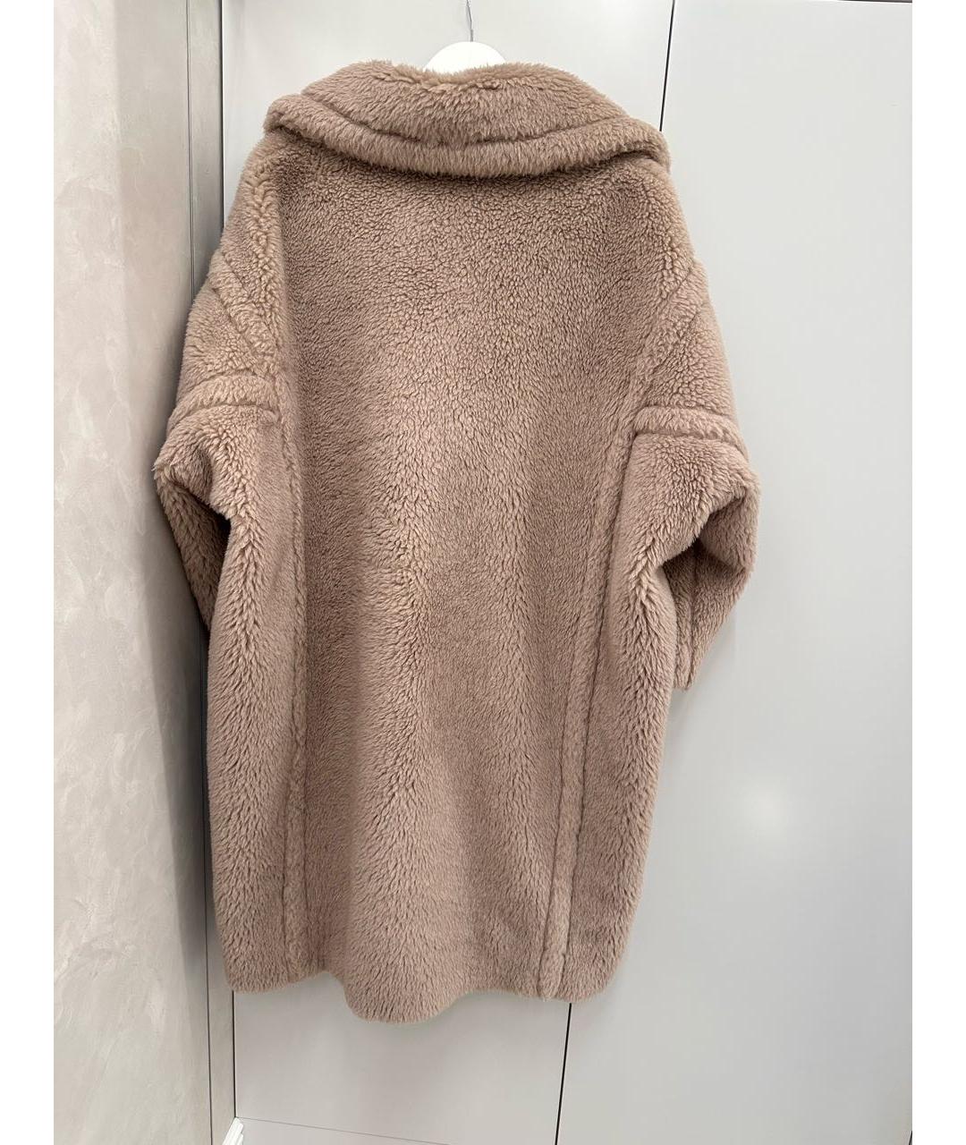 MAX MARA Бежевая шерстяная шуба, фото 2