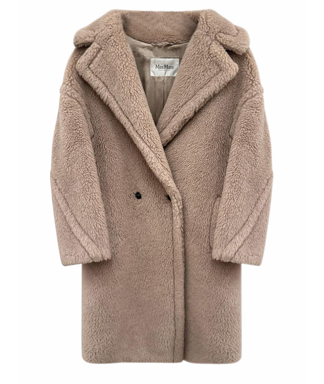 MAX MARA Бежевая шерстяная шуба, фото 1