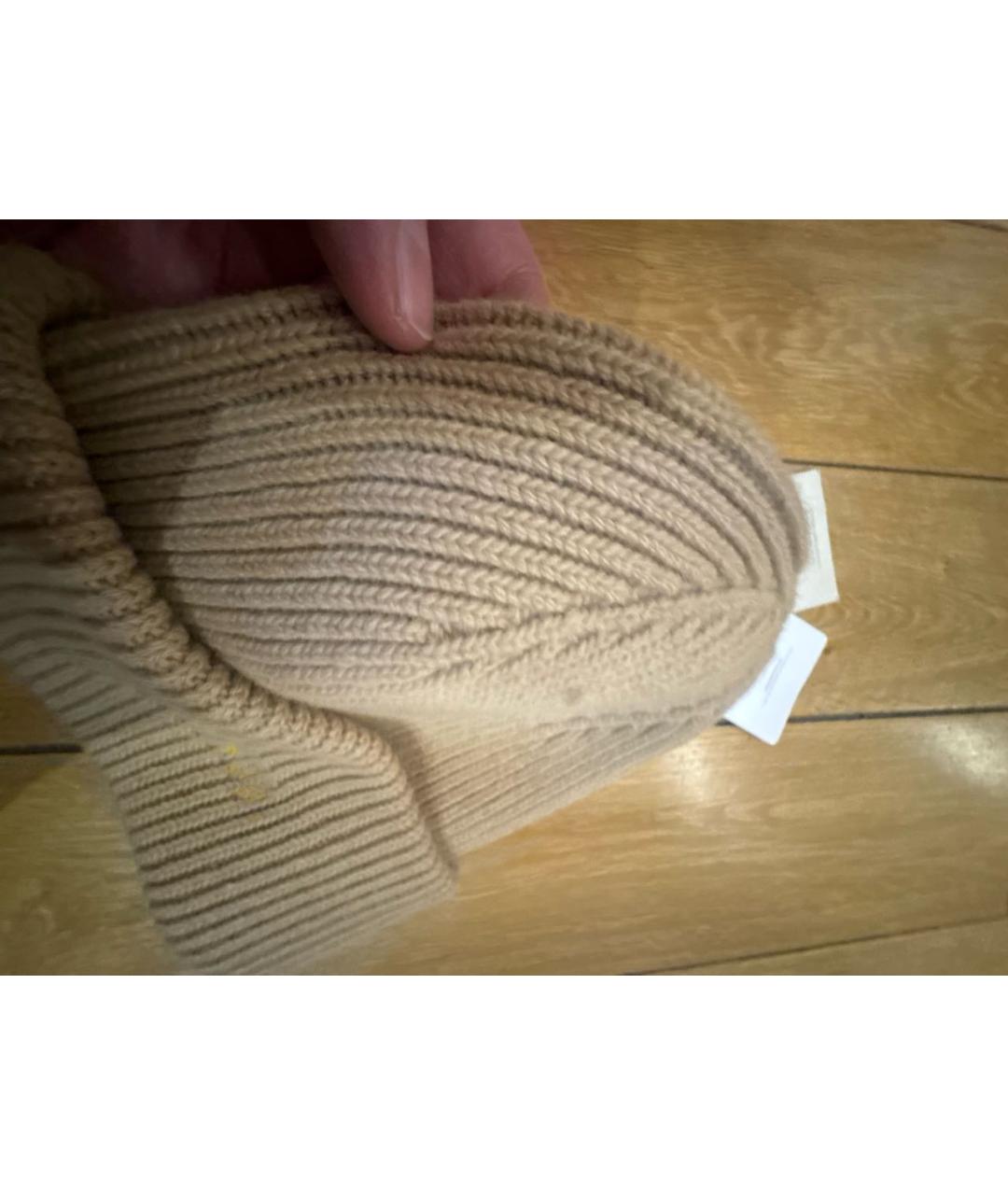 INUIKII Бежевая шерстяная шапка, фото 8