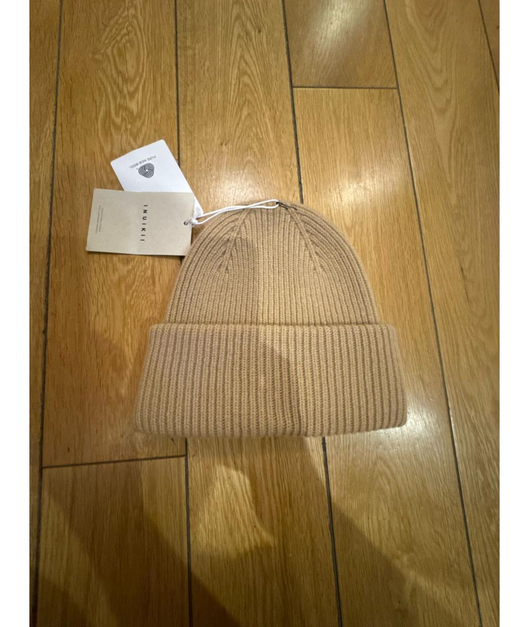 INUIKII Бежевая шерстяная шапка, фото 2