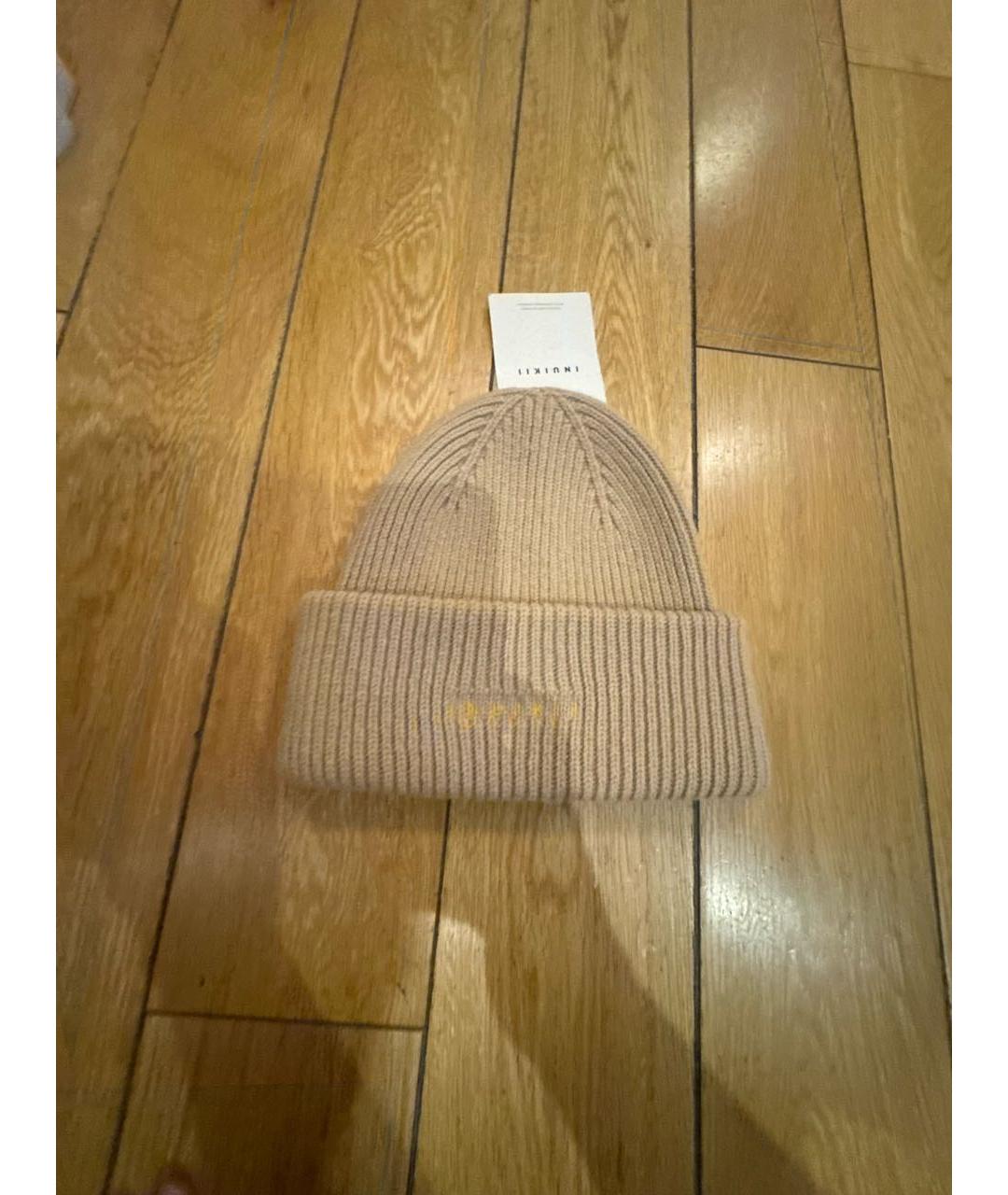 INUIKII Бежевая шерстяная шапка, фото 9