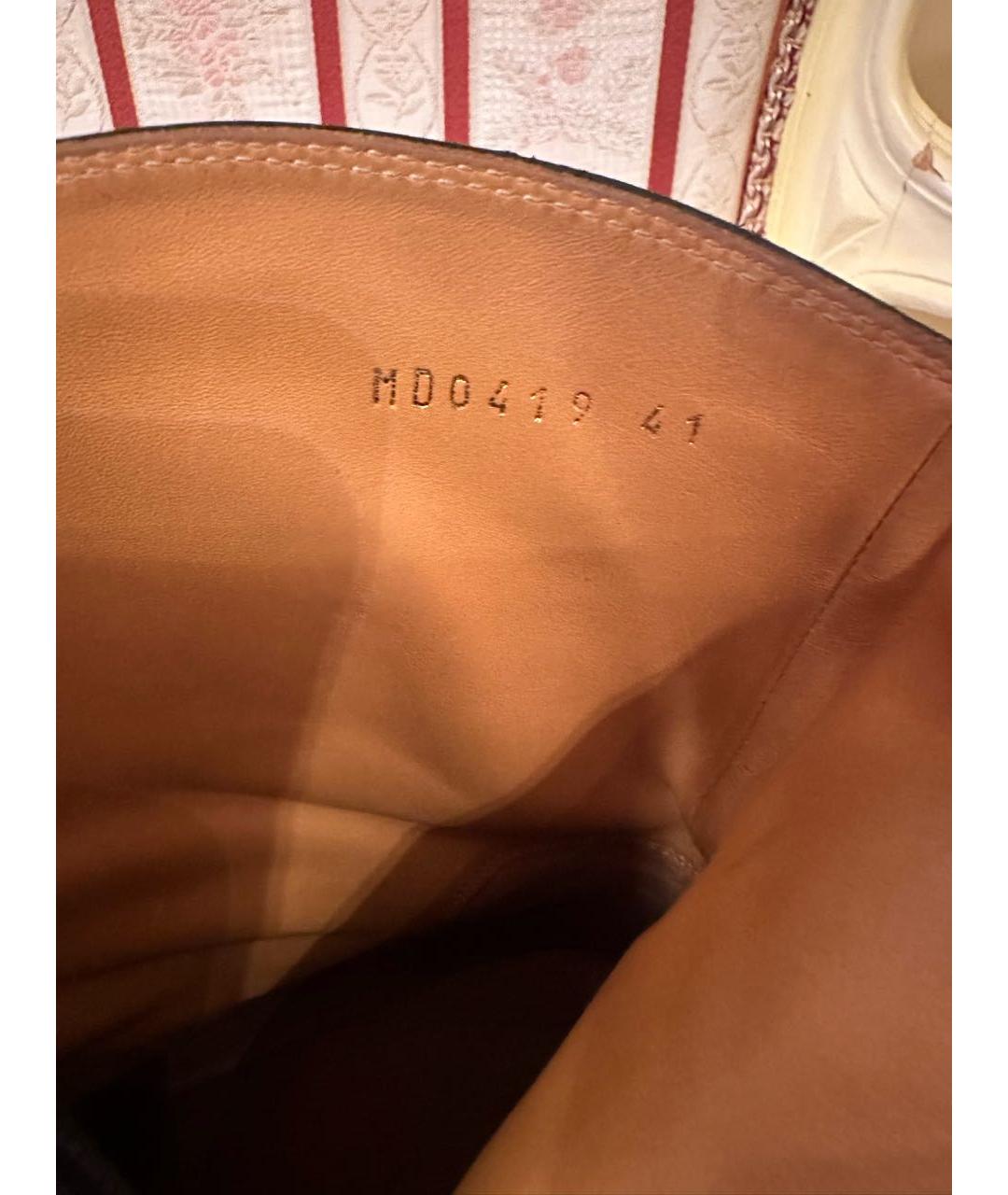 CHRISTIAN DIOR Черные кожаные ботильоны, фото 5