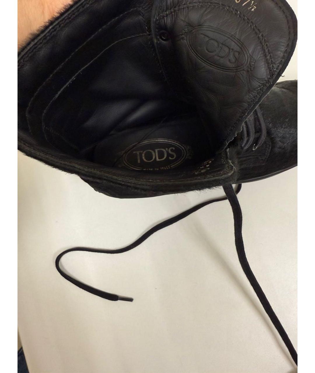 TOD'S Черные ботинки, фото 5