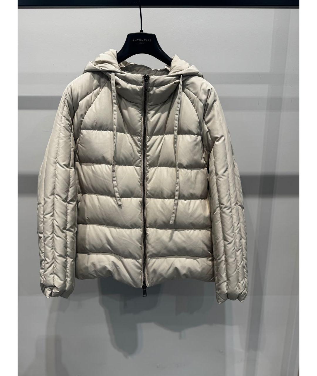 ANTONELLI FIRENZE Белая полиэстеровая куртка, фото 2