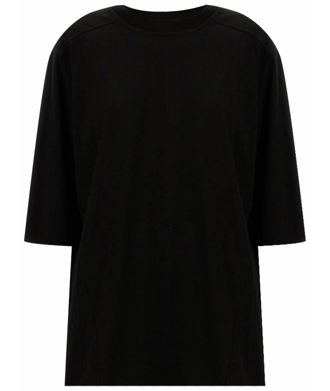 RICK OWENS DRKSHDW Черная хлопковая футболка, фото 1
