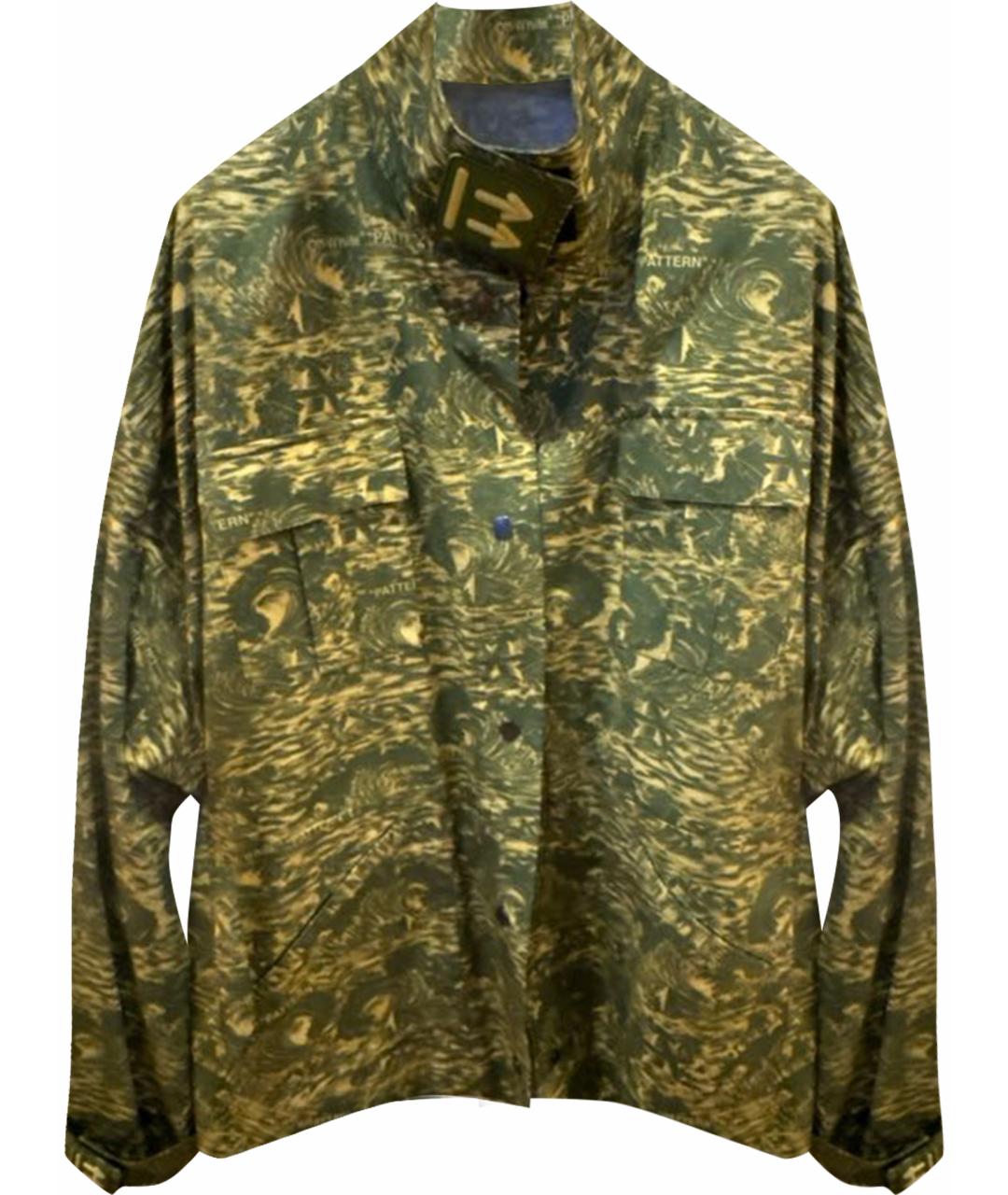 OFF-WHITE Хаки хлопковая куртка, фото 1