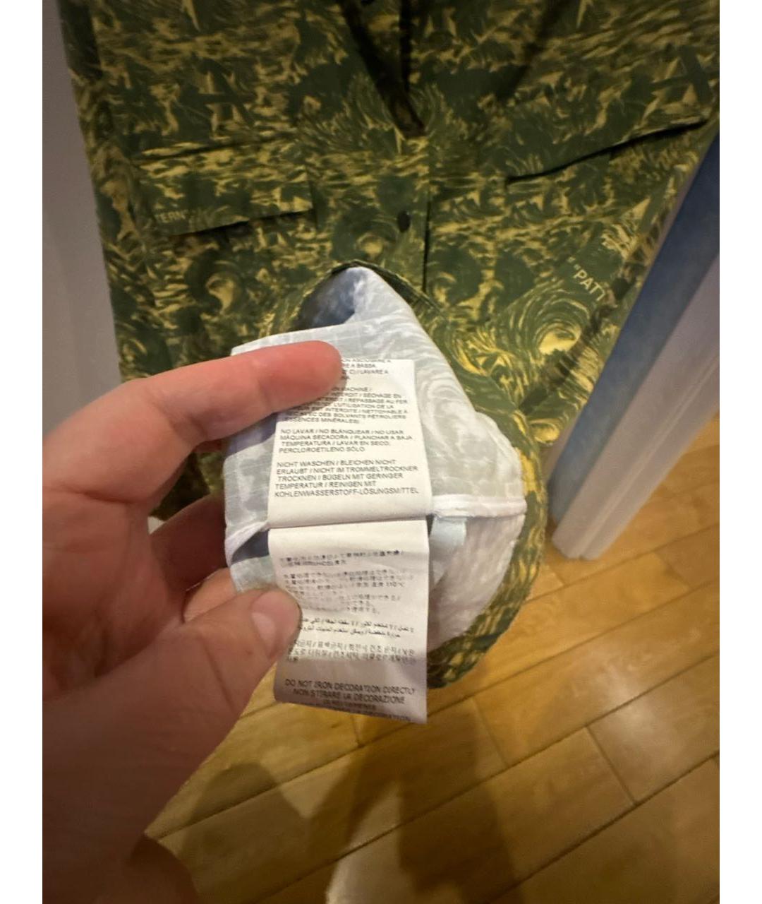 OFF-WHITE Хаки хлопковая куртка, фото 7