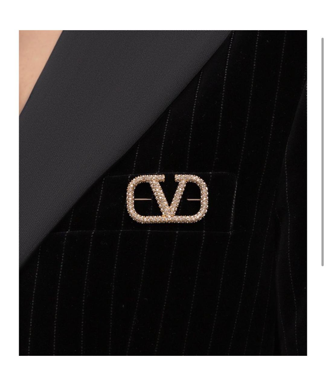 VALENTINO Золотая позолоченная булавка / брошь, фото 2