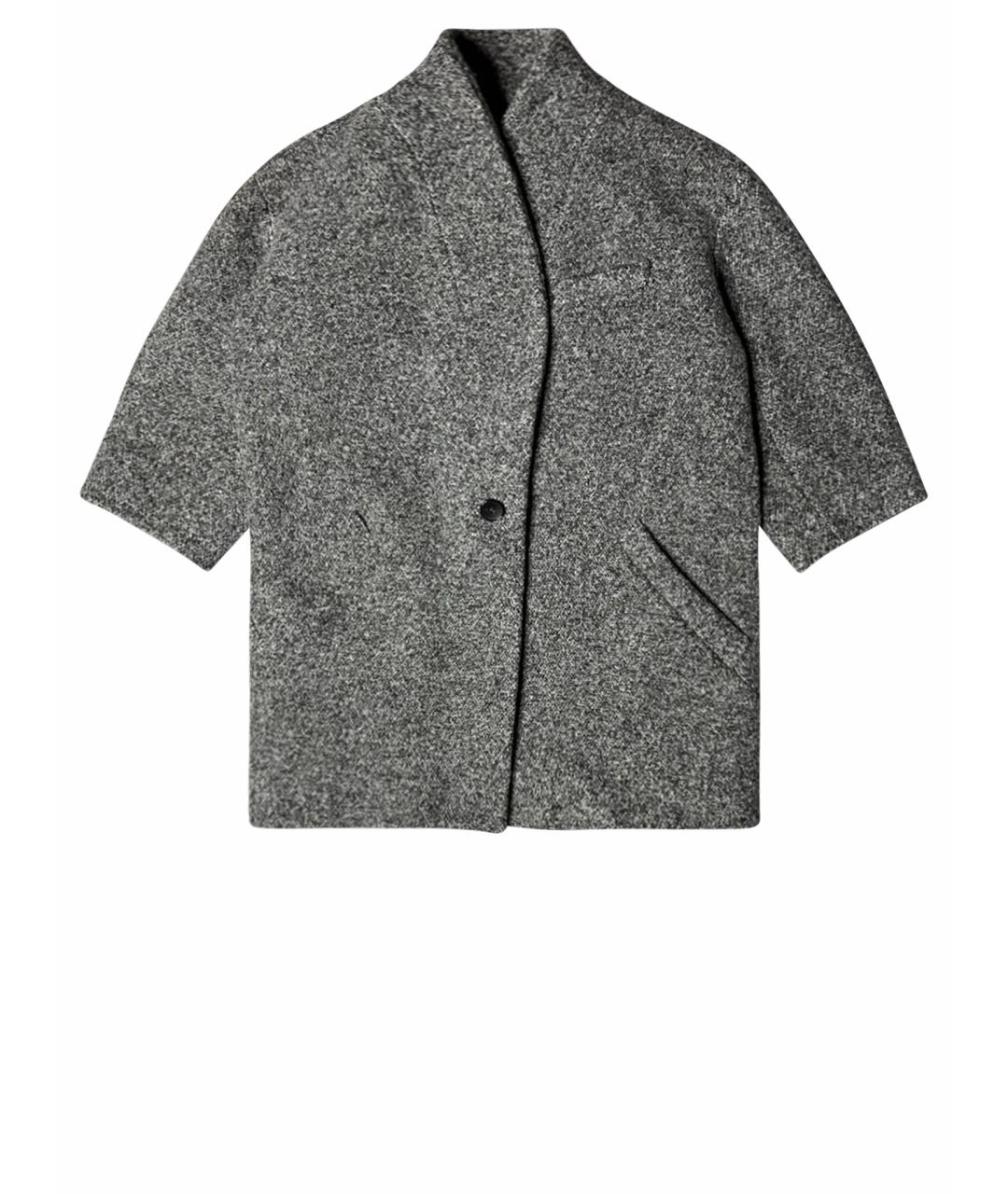 IRO Серое шерстяное пальто, фото 1