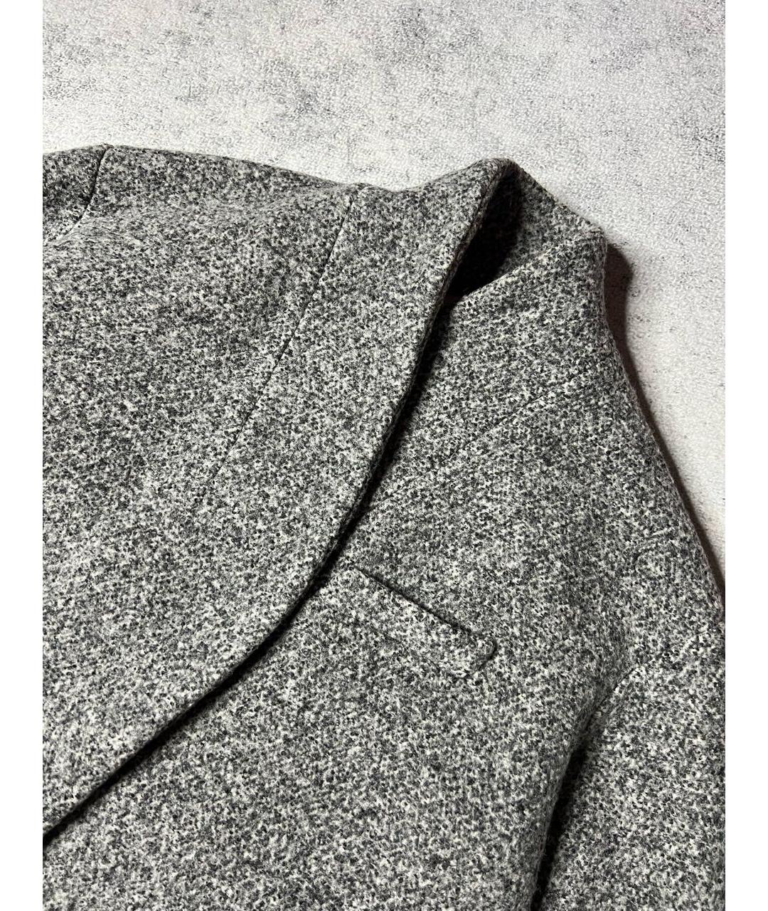 IRO Серое шерстяное пальто, фото 3