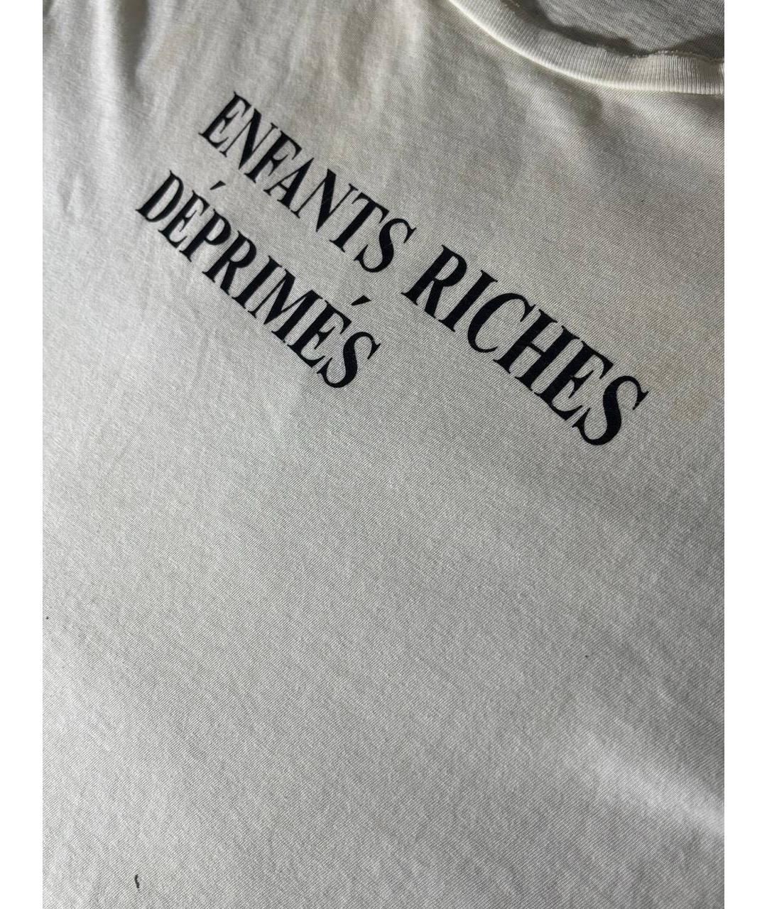 Enfants Riches Déprimés Белая хлопковая футболка, фото 4