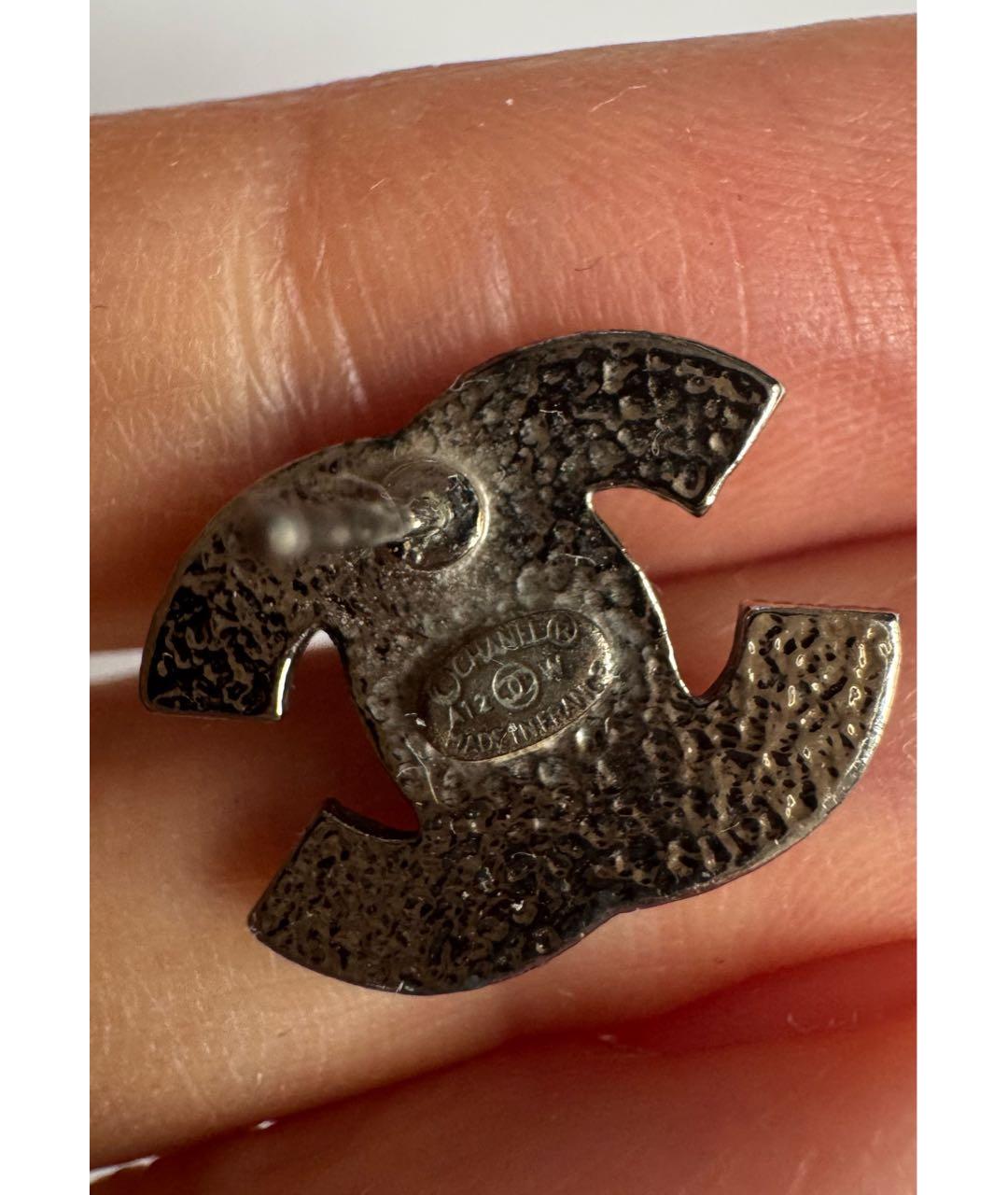 CHANEL Серебряные латунные серьги, фото 4