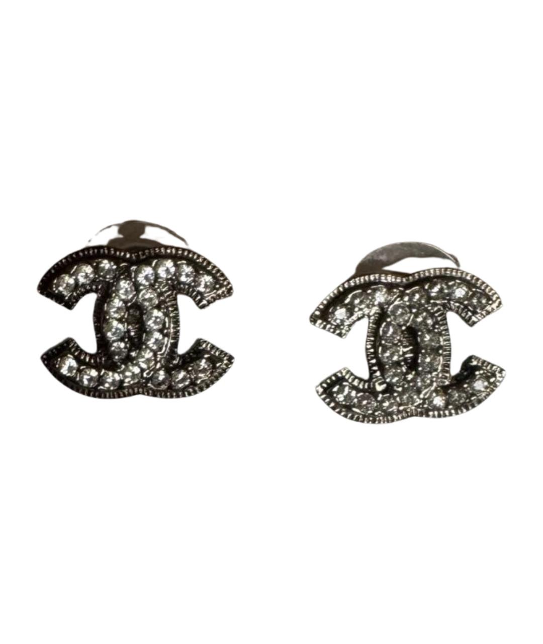 CHANEL Серебряные латунные серьги, фото 1