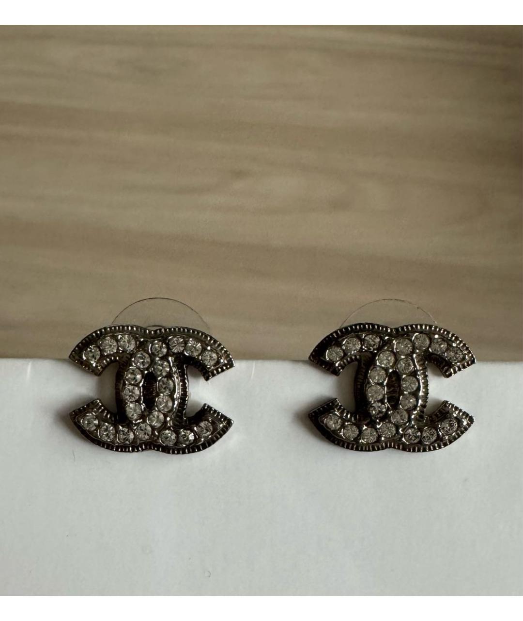 CHANEL Серебряные латунные серьги, фото 2