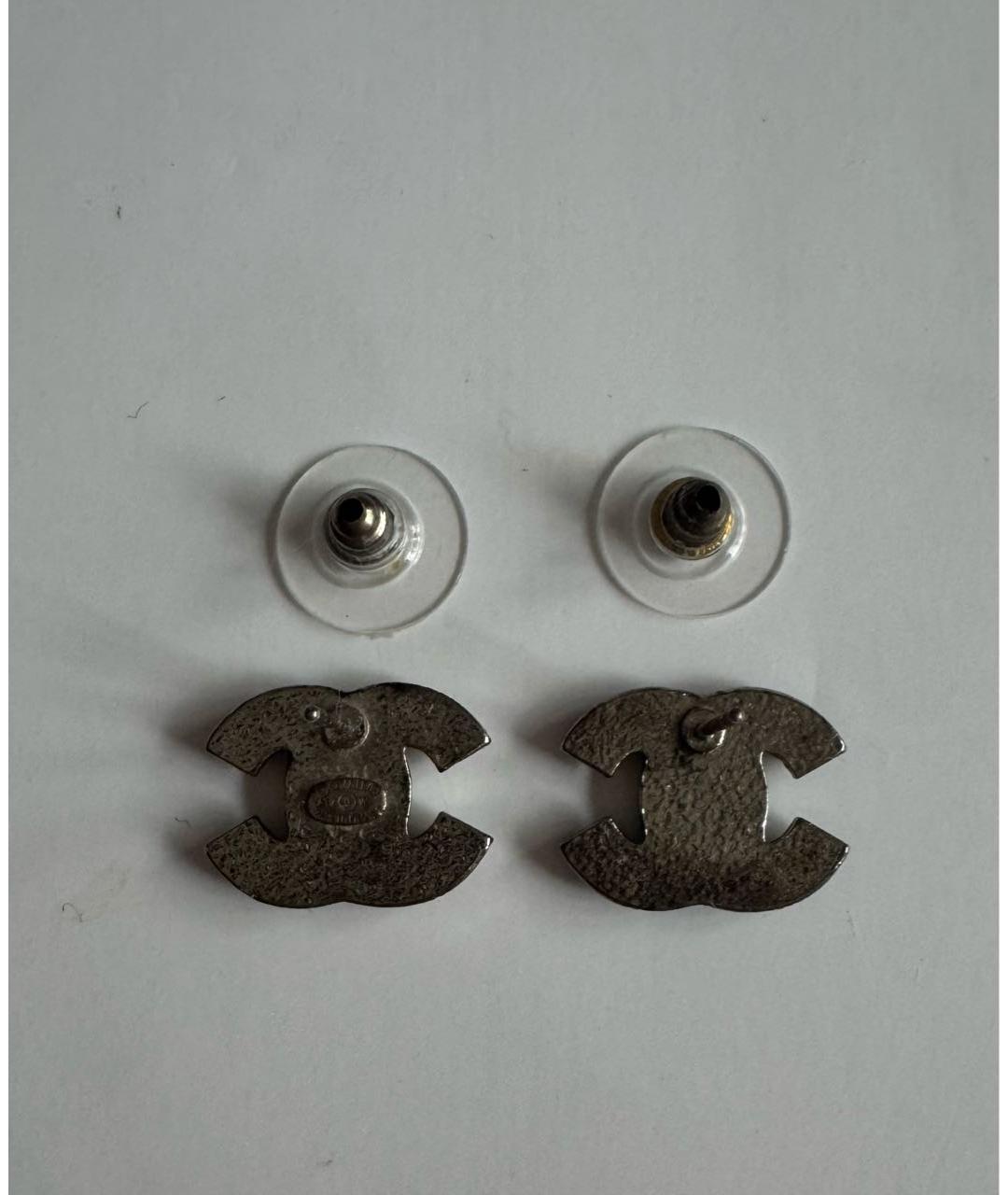 CHANEL Серебряные латунные серьги, фото 3
