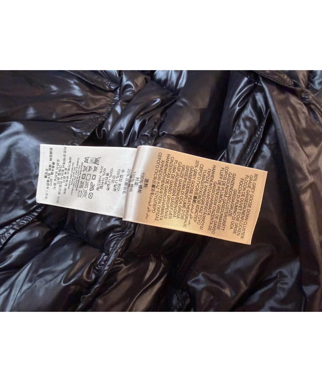 BURBERRY Черный полиамидовый пуховик, фото 7