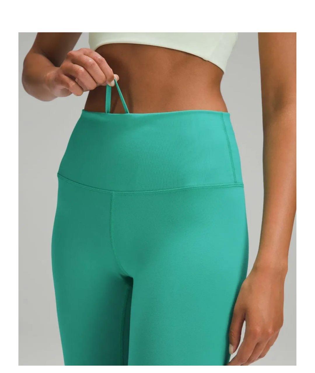 Lululemon Зеленые полиэстеровые спортивные брюки и шорты, фото 3