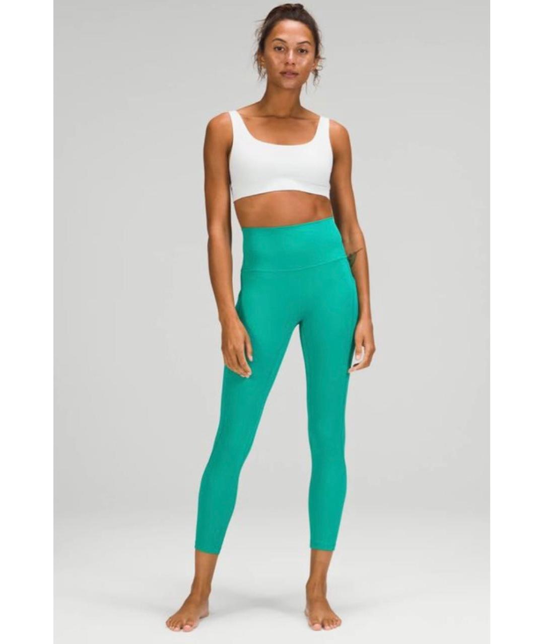 Lululemon Зеленые полиэстеровые спортивные брюки и шорты, фото 2