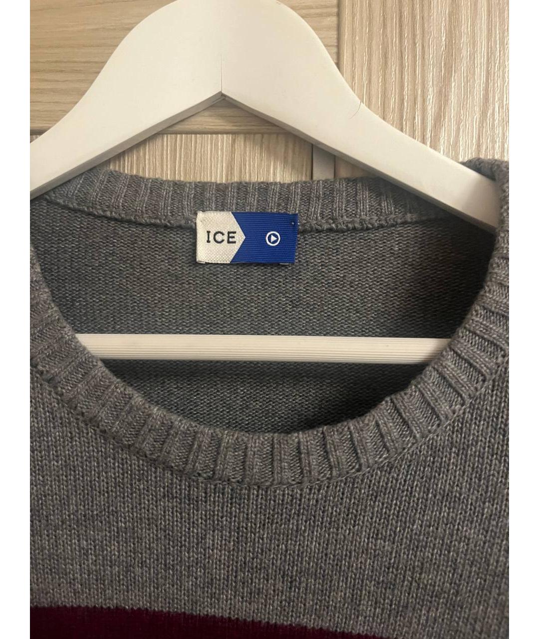 ICEBERG Серый шерстяной джемпер / свитер, фото 3