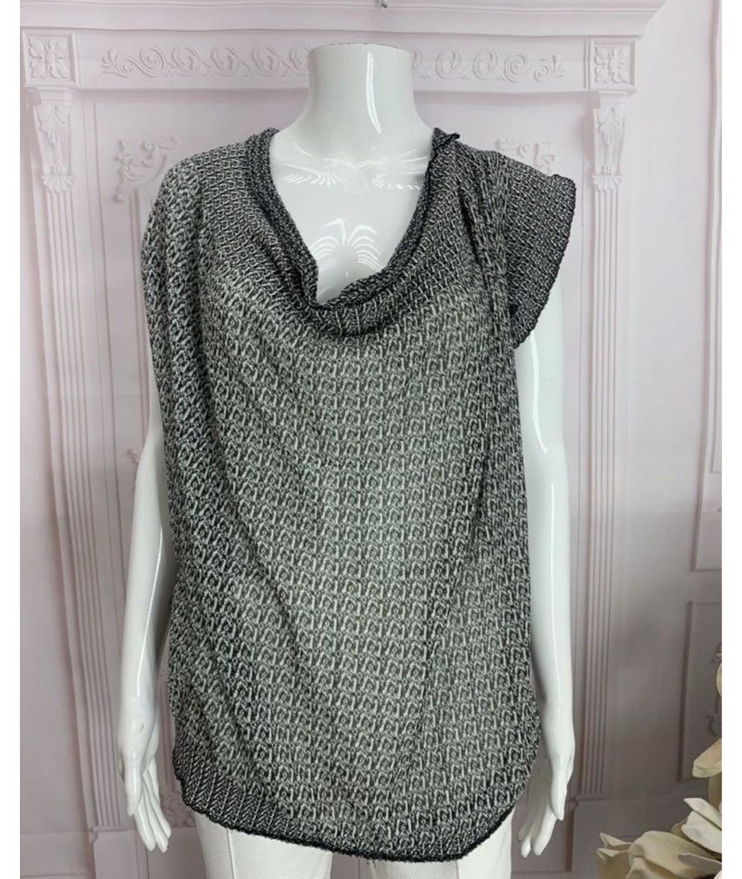 NUDE Серая хлопковая блузы, фото 5