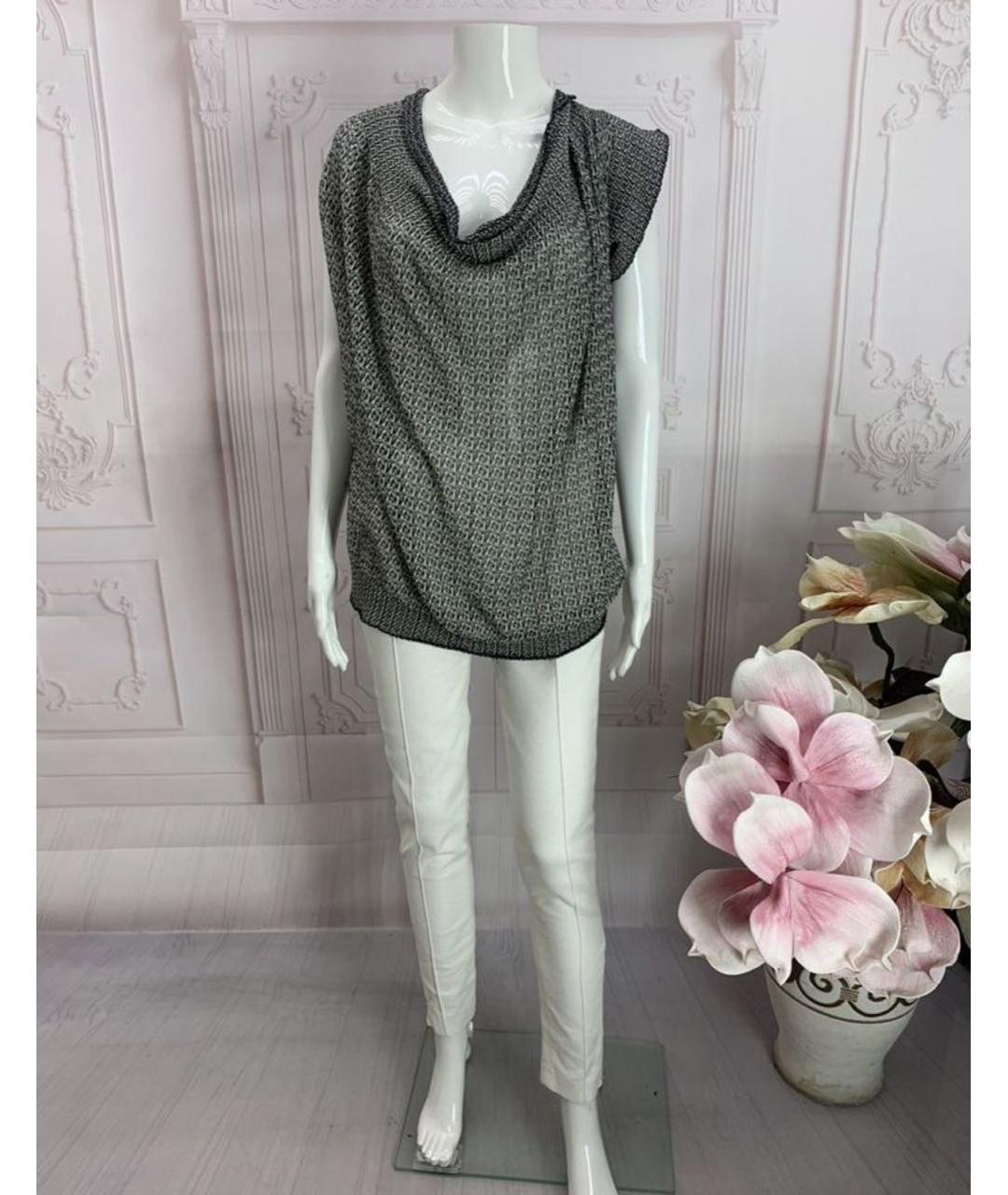 NUDE Серая хлопковая блузы, фото 8