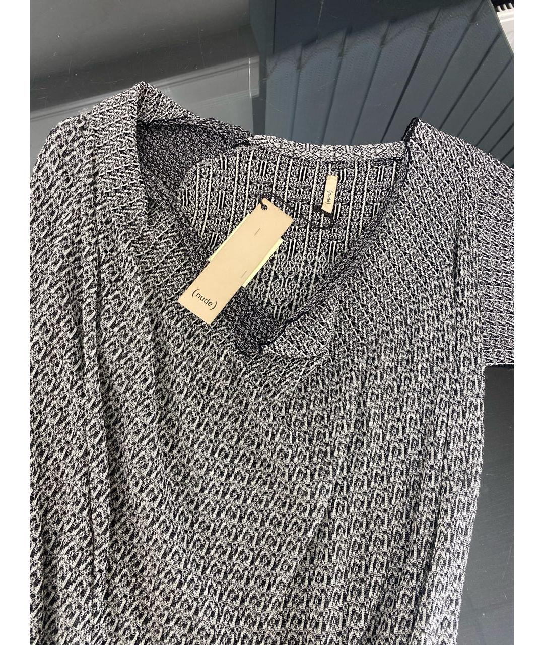 NUDE Серая хлопковая блузы, фото 3