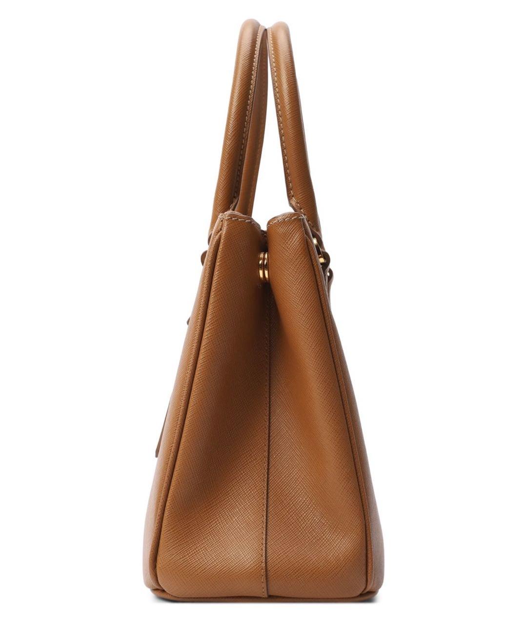 PRADA Коричневая кожаная сумка тоут, фото 3