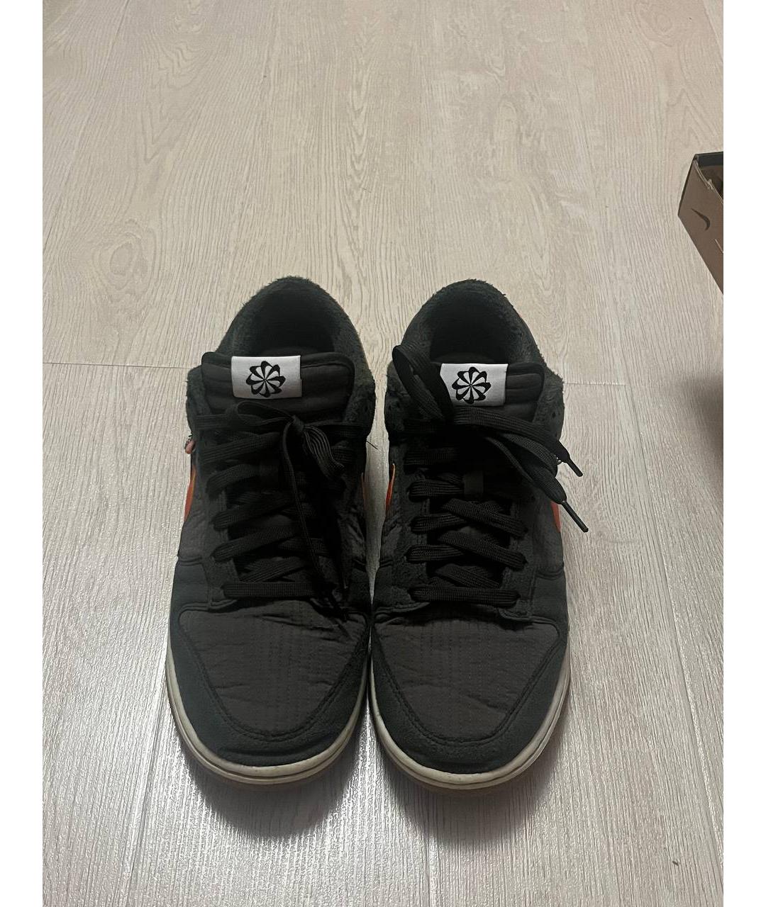 NIKE Зеленые текстильные низкие кроссовки / кеды, фото 2