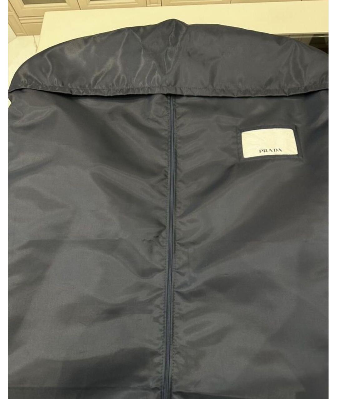 PRADA Черный полиамидовый тренч / плащ, фото 3